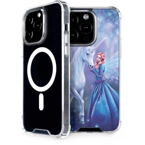 Rhiannon Fairy and Unicorn by Rachel Anderson iPhone 15 Pro MagSafe Case